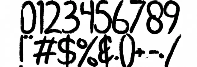 Conflict Font OTHER CHARS