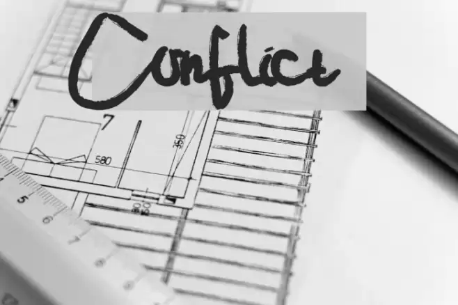 Conflict Font examples