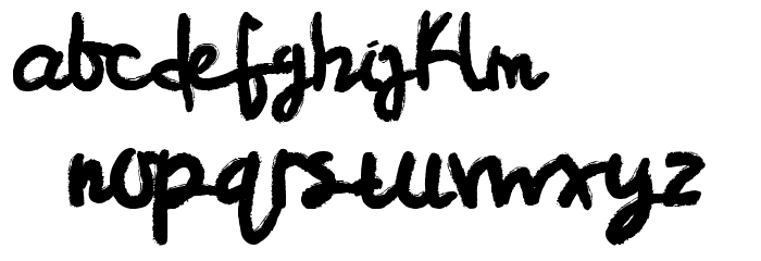 Conflict Font LOWERCASE