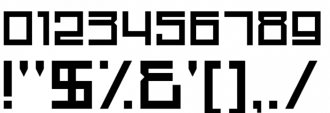 Conform F.S. Regular Font Alte caractere
