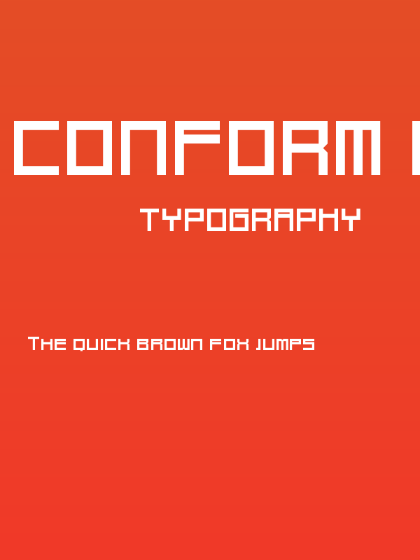 Conform F.S. Regular Poster