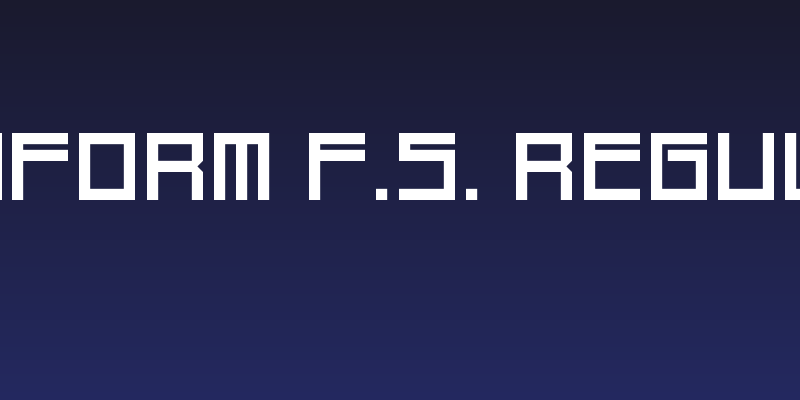 Conform F.S. Regular Social Header