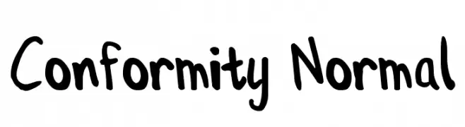 Conformity Normal  नि: शुल्क फ़ॉन्ट्स डाउनलोड