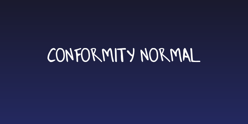 Conformity Normal Social Header