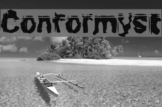 Conformyst Font examples