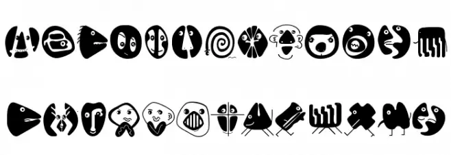 ConfusEyecons2005 Schriftart Groß