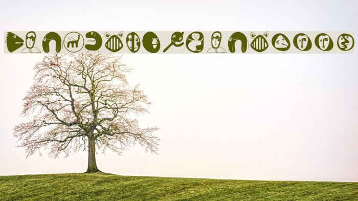 ConfusEyecons2005 Font examples