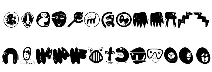 ConfusEyecons2005 Font LOWERCASE