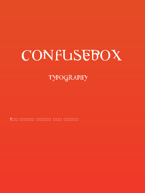 Confusebox Poster