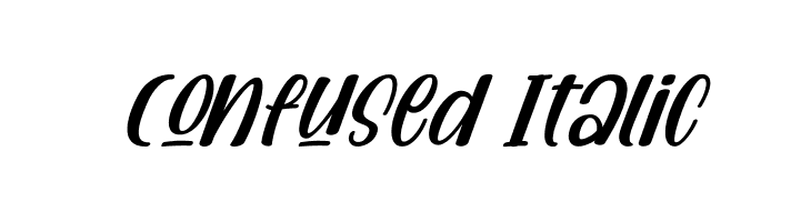 Confused Italic  Free Fonts Download