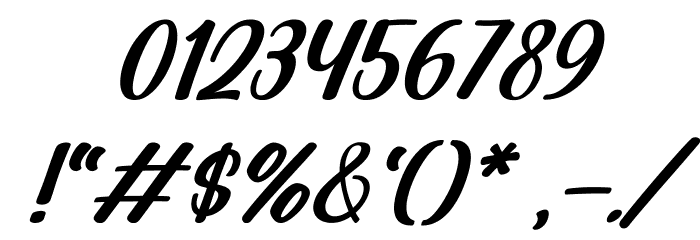 Confused Italic Font OTHER CHARS
