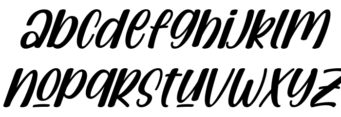 Confused Italic Font LOWERCASE