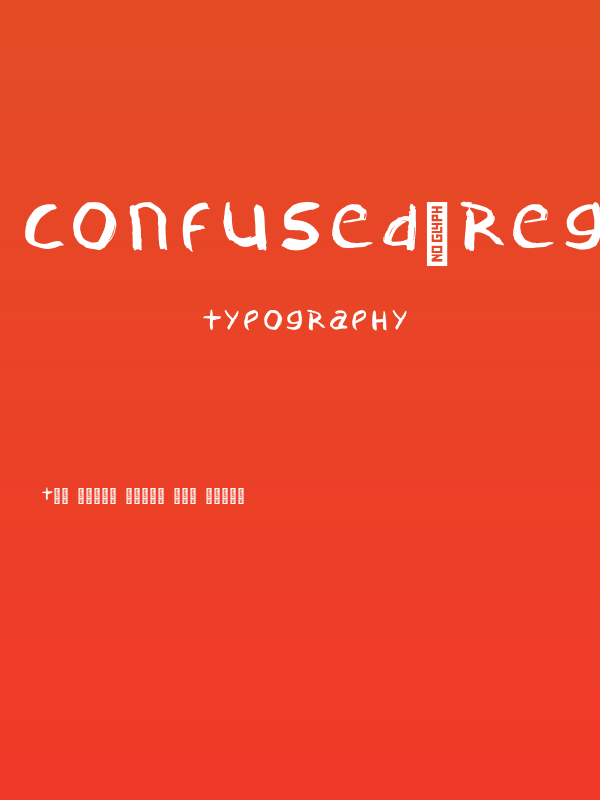 Confused-Regular Poster