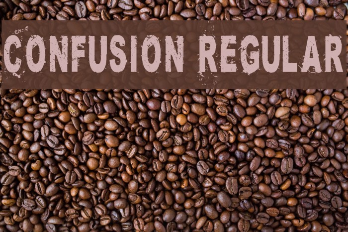 Confusion Regular Example 2