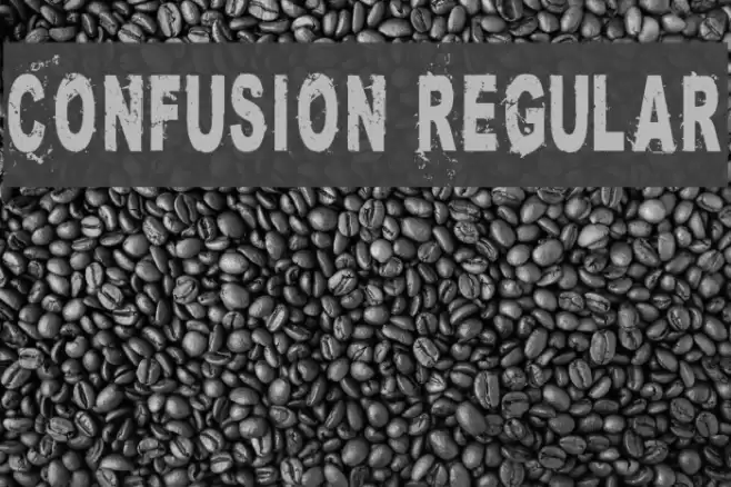 Confusion Regular Font examples