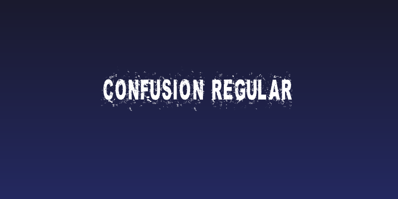 Confusion Regular Social Header