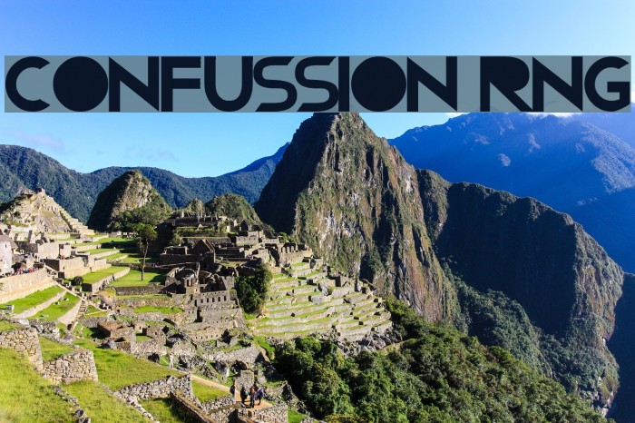 Confussion RNG Font examples