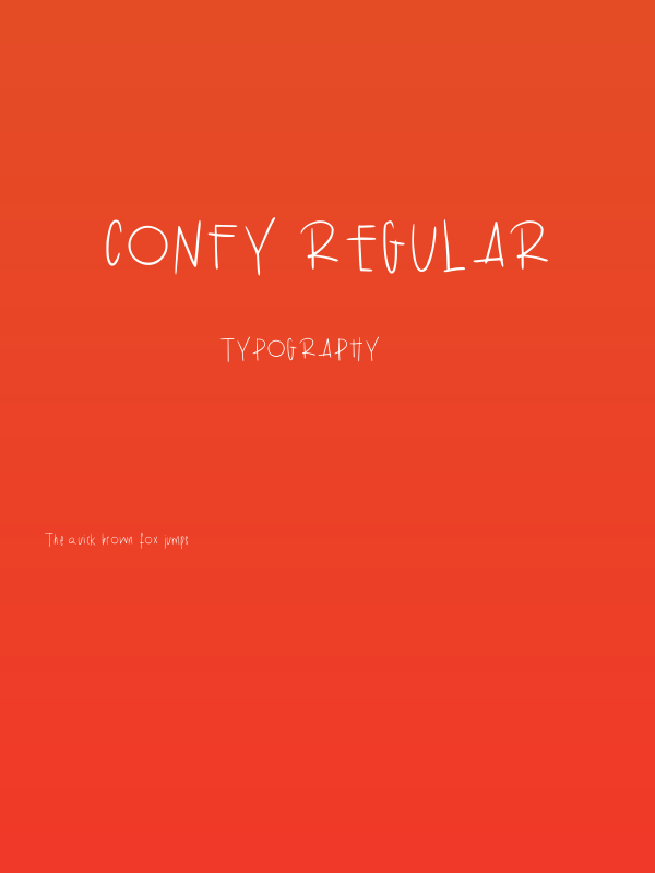 Confy Regular Poster