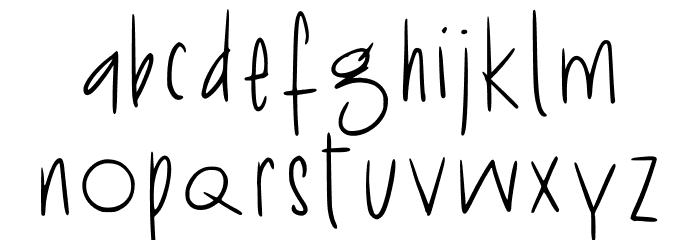 Confy Regular Caratteri MINUSCOLO