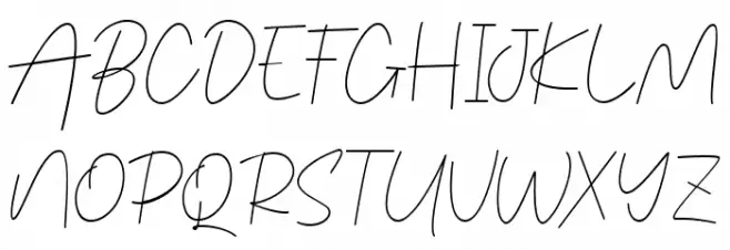 Congealed Signature Schriftart Groß