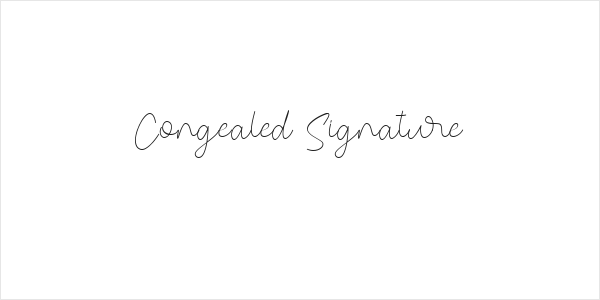 Congealed Signature Logo