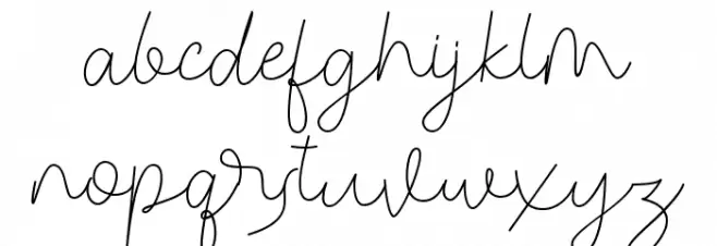 Congealed Signature फ़ॉन्ट लोअरकेस