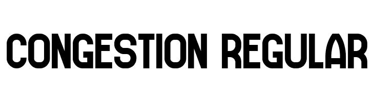 Congestion Regular  Скачать бесплатные шрифты
