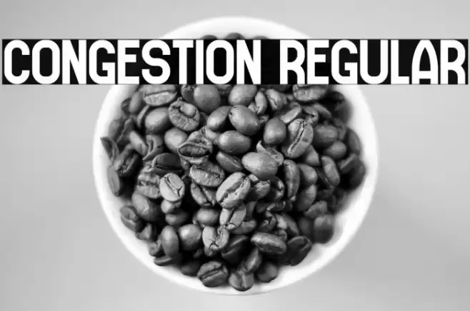 Congestion Regular Font examples