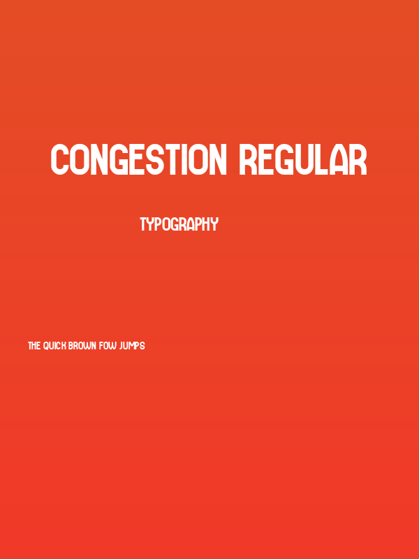 Congestion Regular Poster