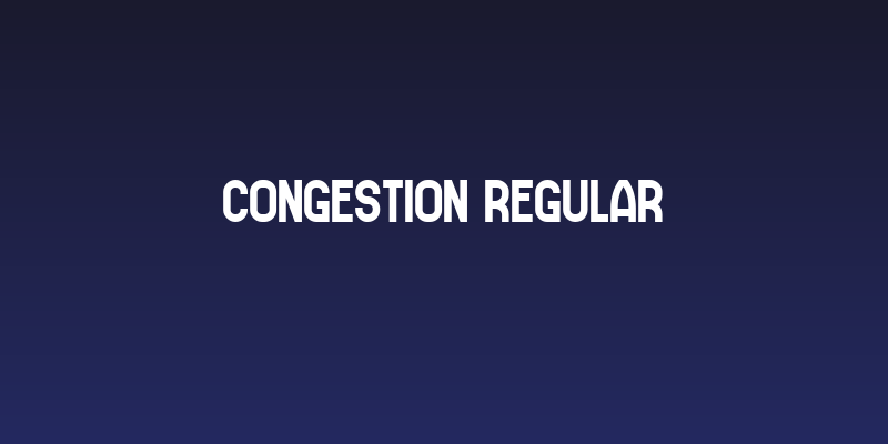 Congestion Regular Social Header