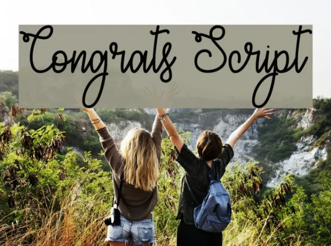 Congrats Script Example 1