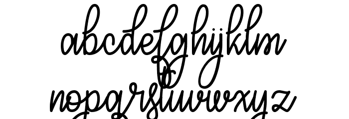 Congrats Script Font LOWERCASE