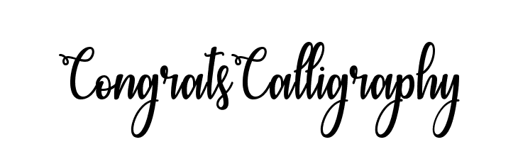 CongratsCalligraphy  免费字体下载