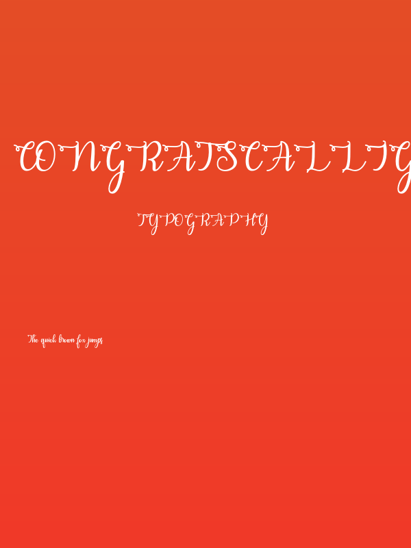 CongratsCalligraphy Poster
