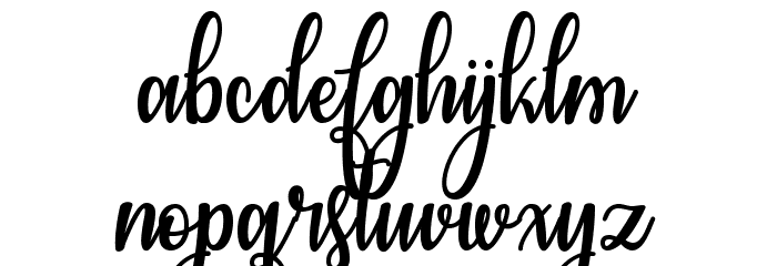 CongratsCalligraphy Font LOWERCASE