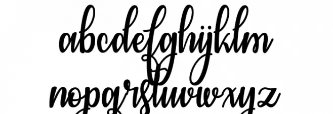 CongratsCalligraphy फ़ॉन्ट लोअरकेस