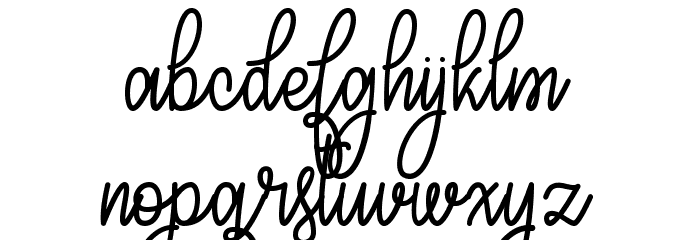 CongratsScript Font LOWERCASE