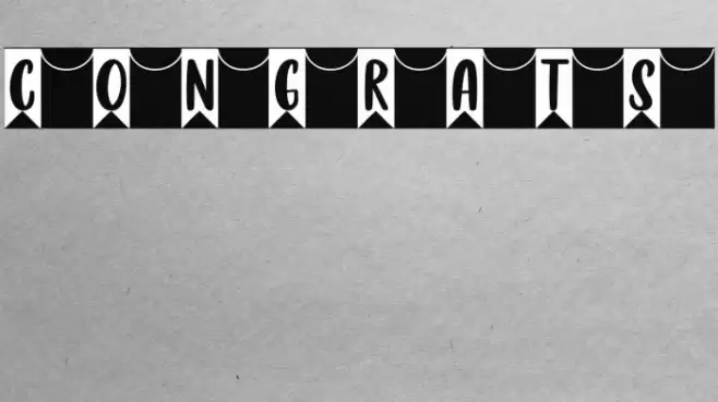 Congrats Caratteri examples