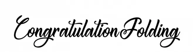 CongratulationFolding  تنزيل الخطوط