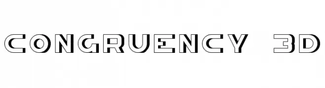 Congruency 3D  baixar fontes gratis