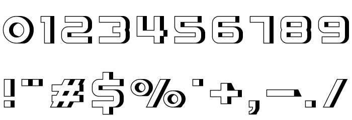 Congruency 3D Font OTHER CHARS