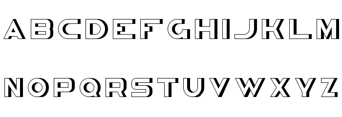 Congruency 3D Font LOWERCASE