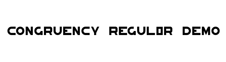 Congruency Regular Demo  les polices de caractères gratuit tlcharger