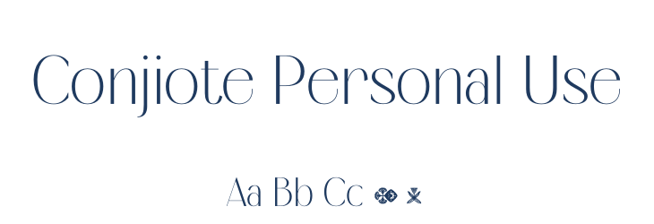 Conjiote Personal Use Font Preview