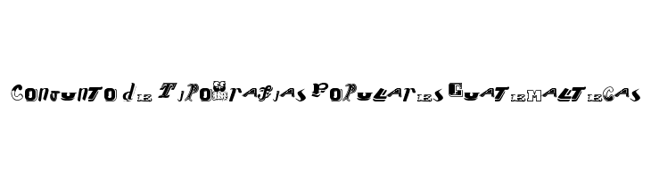 Conjunto de Tipografias Populares Guatemaltecas  免费字体下载