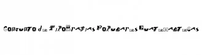 Conjunto de Tipografias Populares Guatemaltecas  Frei Schriftart Herunterladen