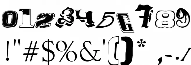 Conjunto de Tipografias Populares Guatemaltecas Font OTHER CHARS