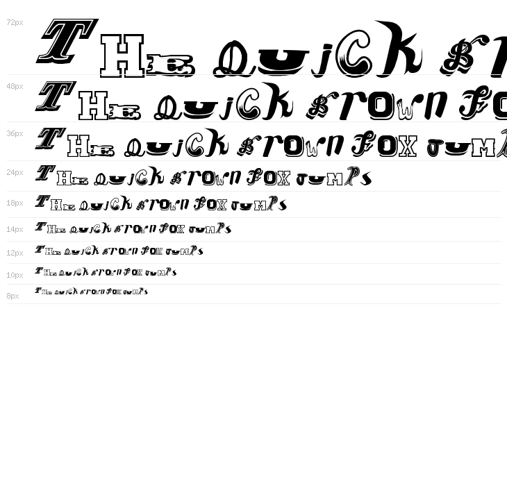 Conjunto de Tipografias Populares Guatemaltecas Waterfall