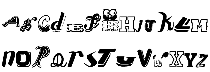 Conjunto de Tipografias Populares Guatemaltecas Font LOWERCASE
