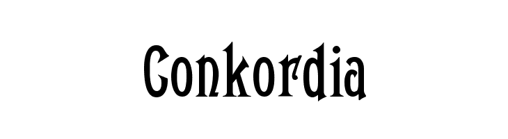 Conkordia  नि: शुल्क फ़ॉन्ट्स डाउनलोड